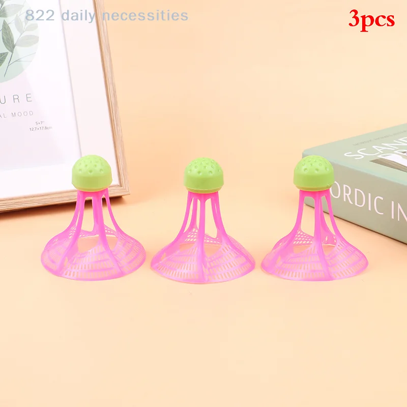 

3Pcs Windproof Nylon Badminton Shuttlecock Outdoor Anti-Wind Plastic Sport Training Balls Stable Resistance for Outdoor Games