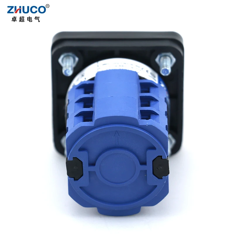 ZHUCO SZW26/LW26-20/0-6.3 20A 3 Phase 12 Screws 7 Position 64X64 48X48 mm Panel Selector Transfer Rotary Cam Universal Switch