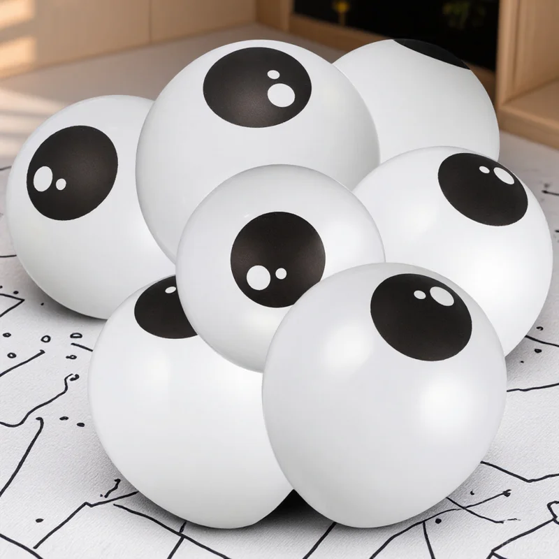 

100pcs Eyeball White Thick Latex For Decor Balloon Decorations Halloween Party Supplies Party Balloons Halloween Decorations