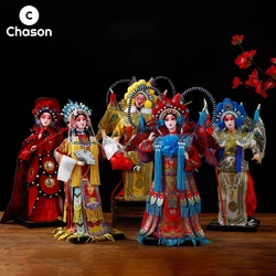 12inch Beijing opera Figures Characters Ornaments Figurines Mulan Statue Sculpture Miniature Home Room Decor Decoration Gifts