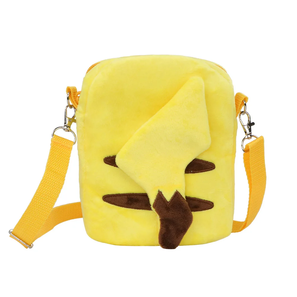 Gengar Mimikyu Snorlax Rowlet Lucario Charmander حقيبة ظهر من القطيفة بوكيمون أنيمي حقيبة كتف ألعاب الدمى