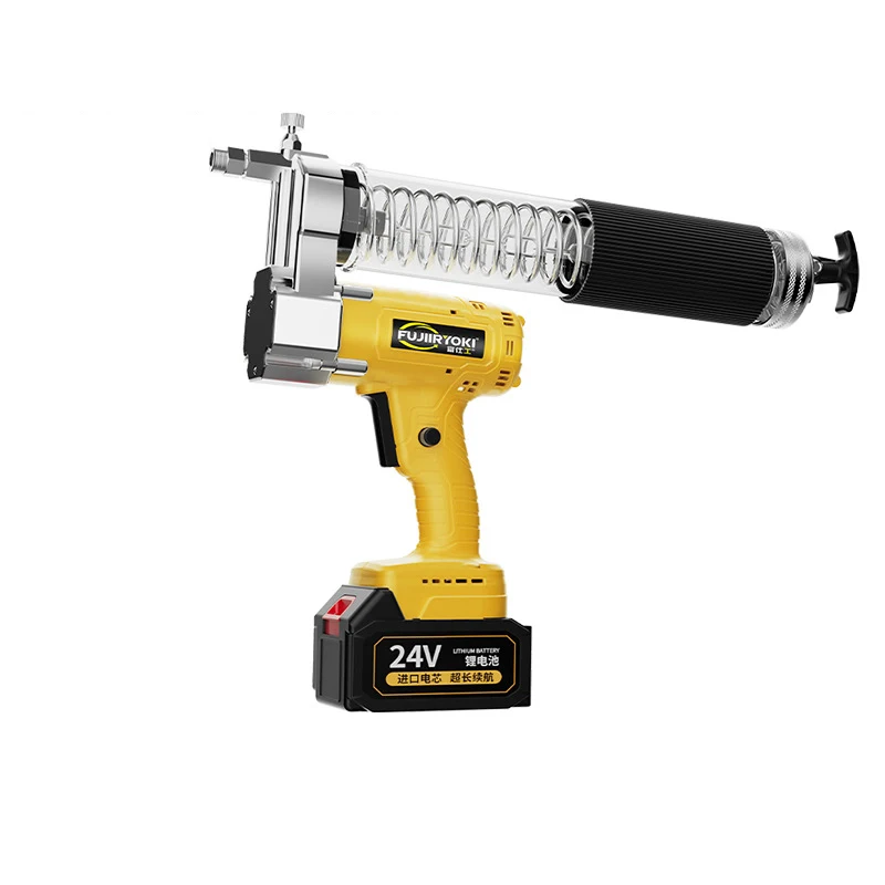 Electric Grease Gun 24V Fully automatic lithium battery Spray Gun High pressure excavator Lubricating Oil Refueling Tool