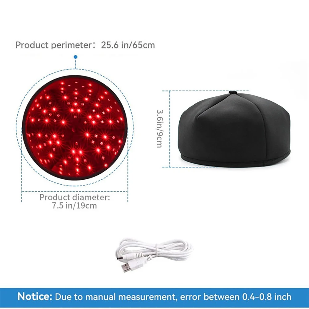 3D Infrared LED Red Light Hat NIR Infra Therapy Helmet Cap 660nm 830nm Phototherapy Device Hair Growth Regrowth Targeting Head