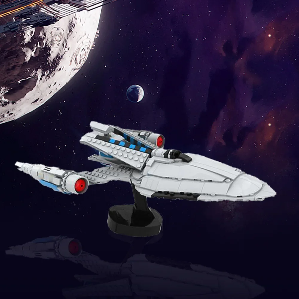 

MOC Space Terk USS Protostar Space Ship Model Building Blocks Series USS Protostar Bricks Set DIY Puzzle Toys Gifts for Children