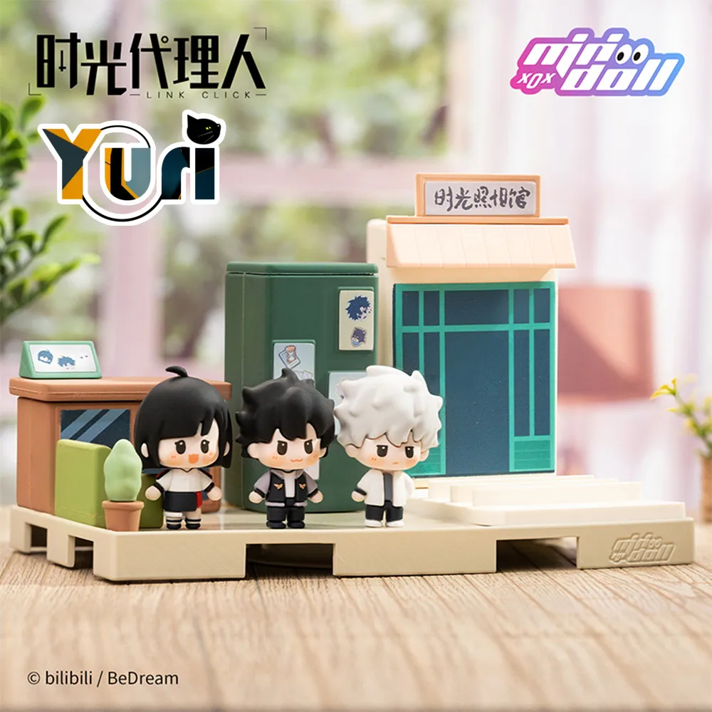 Yuri Link Click Shiguang Daili Ren Cheng Xiaoshi Lu Guang Qiao Ling Mini Space Figure Doll Toy Model Desktop Storage Acc C