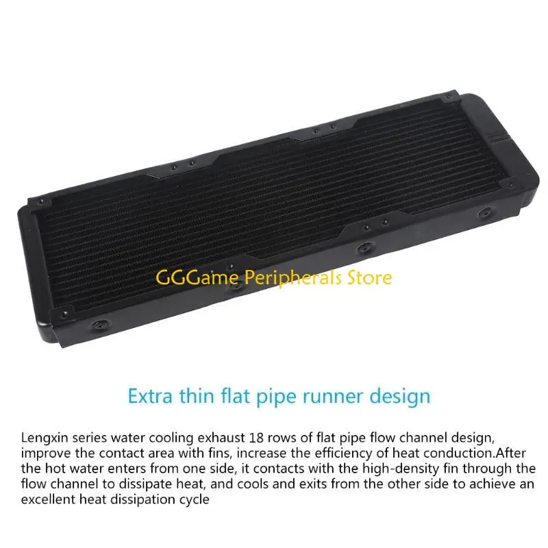 

U55B ПК Алюминиевый радиатор водяного охлаждения 18 трубок Теплообменник Быстрое рассеивание тепла