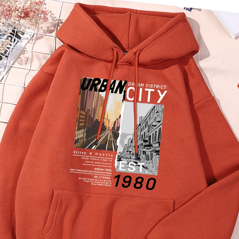 Dream District Urbancity Printed Sweatshirt Mens Vintage Creativty Tracksuit Fashion Cotton Sport Shirts Classic Comfy Clothes