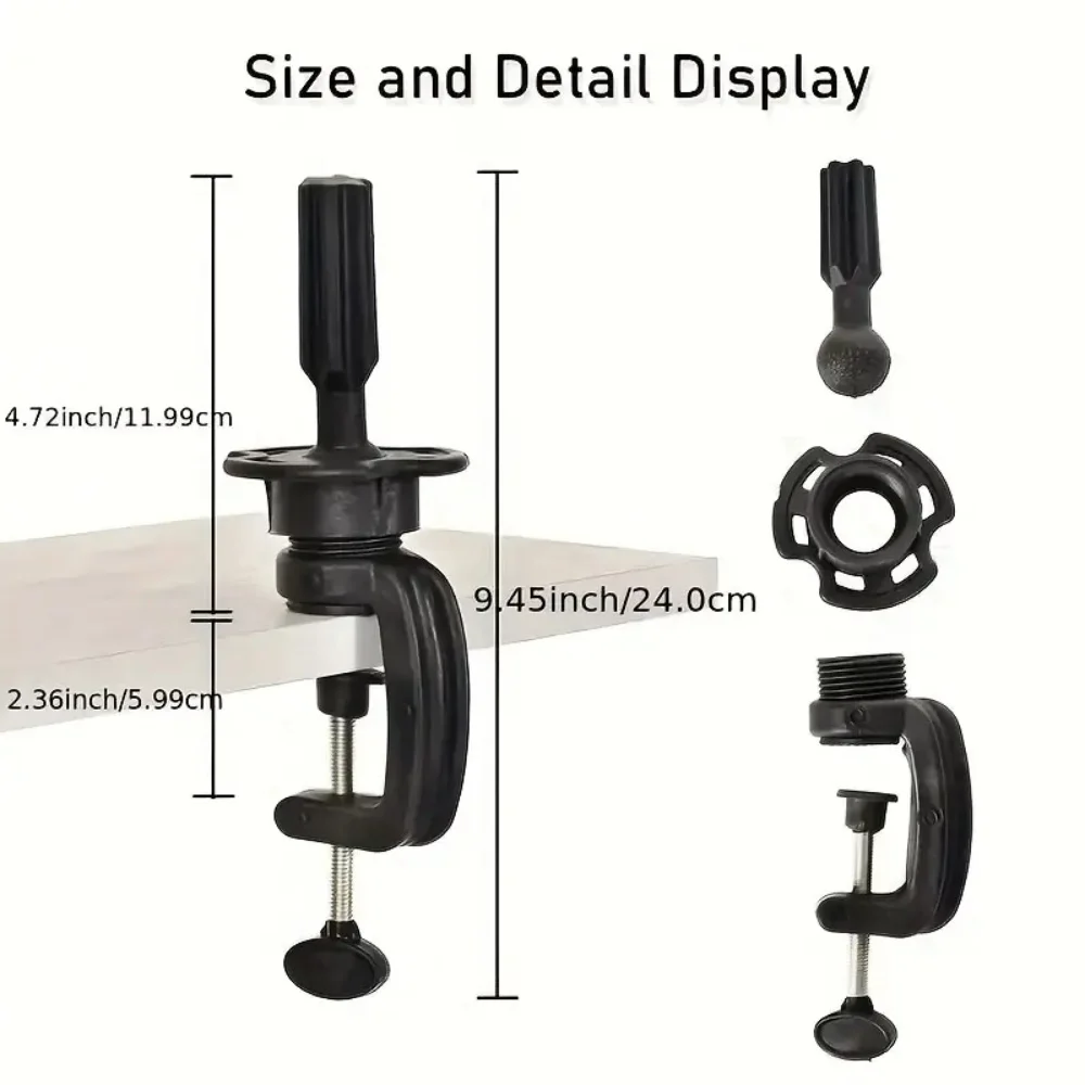 Adjustable Plastic Mini Wig Head Stand Table Clamp Hair Accessory Tool Training Mannequin Holder for Wig Making