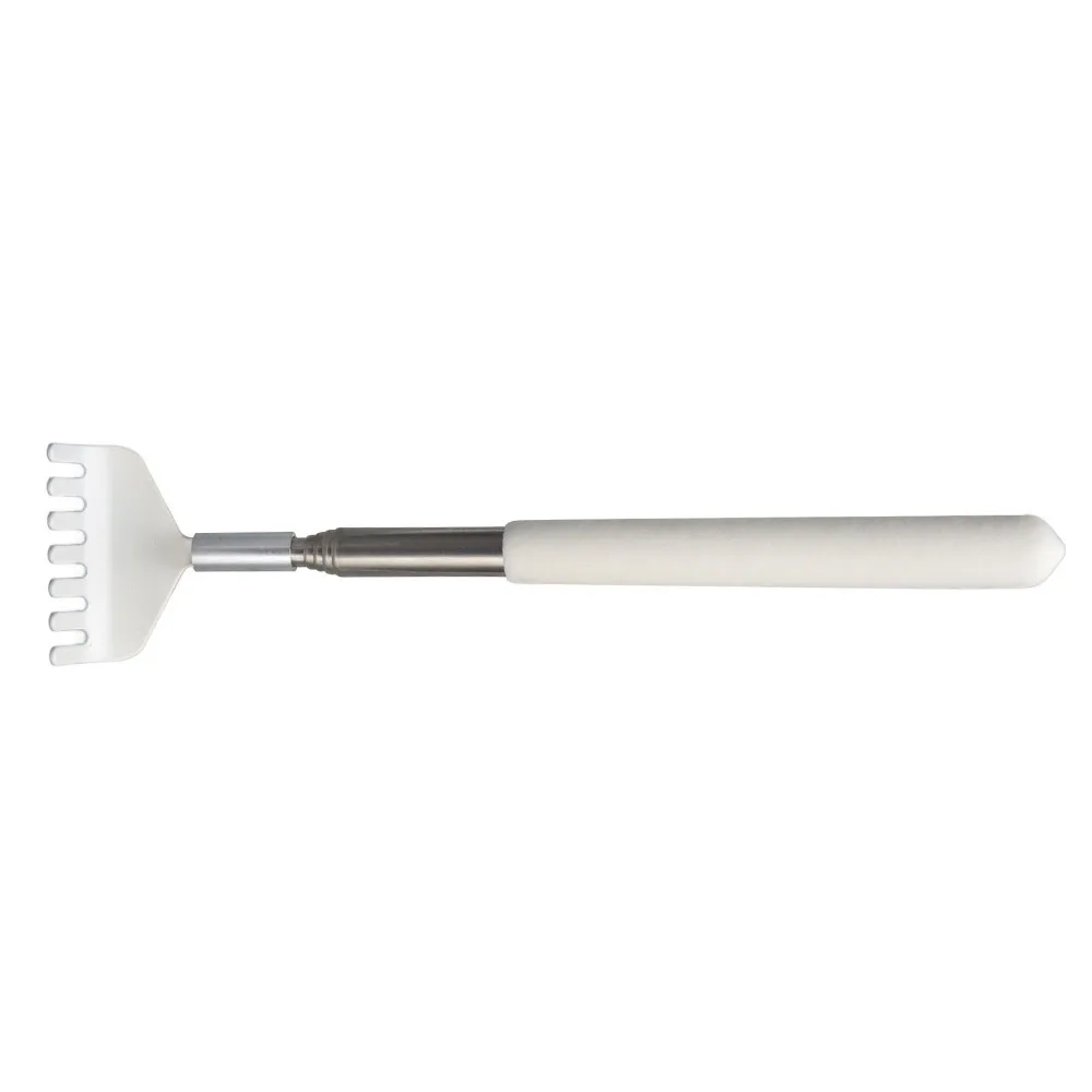 5Pcs Stainless Steel Extendable Back Scratcher White 20-66cm Metal Back Scratcher Telescopic Back Scratcher Relaxation Use