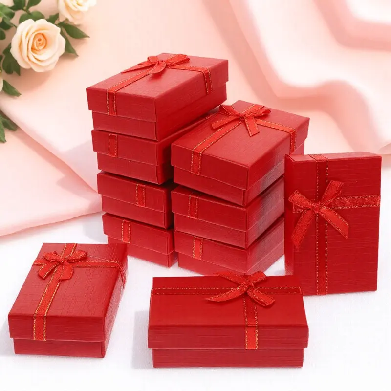 

24Pcs Jewelry Storage Box Portable Small Organizer for Rings Earrings Necklaces Travel Display Gift Packaging Multipurpose Box