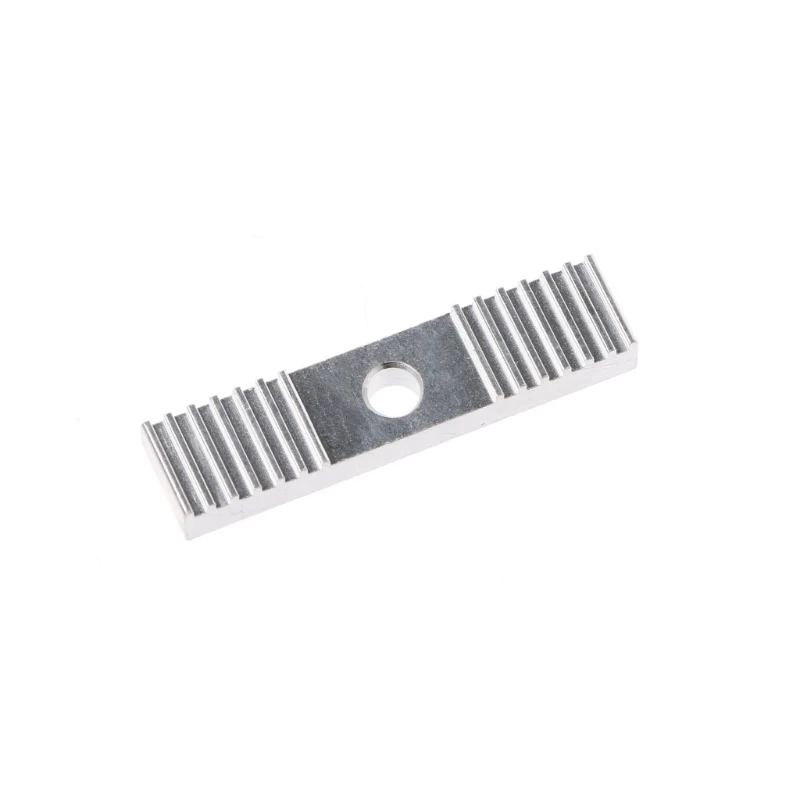 Durable DIY GT2 3D Printer Aluminum Alloy Block Timing Belt Fixing Piece Tooth 2mm Clamp 9x40mm For 3D Printer