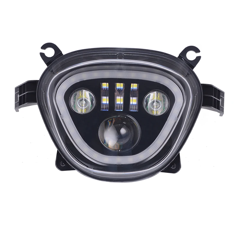 LED Black Headlight with Halo for Suzuki Boulevard M109R VZR1800 M90 2006-2019