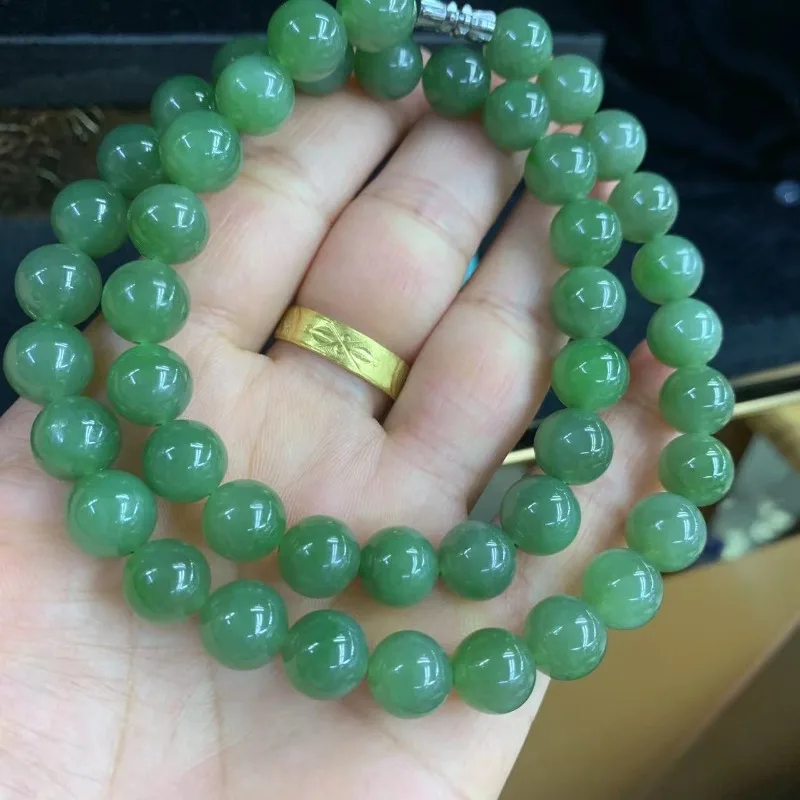 Collier jaspe Hetian 10 mm