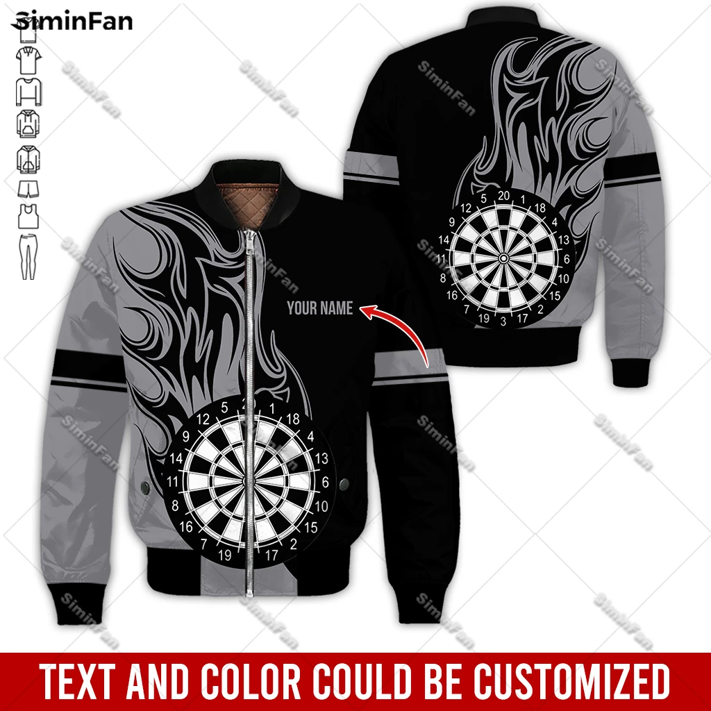 

Custom Name Flame Darts Colorful 3D Printed Mens Bomber Jacket Quilted Cotton Coats Male Winter Cloth Unisex Windproof Outwear-2