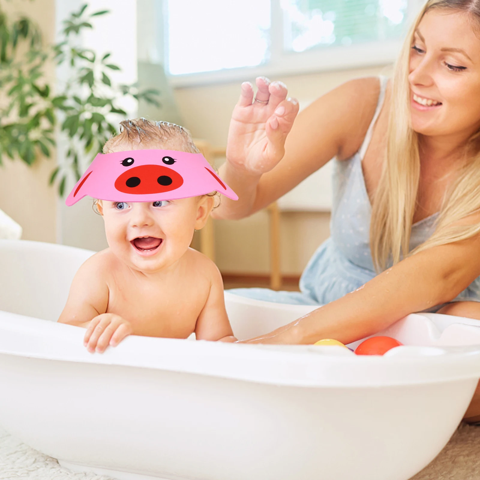 

3pcs Baby Kids Adjustable Shampoo Bath Cap Eye Ear Protection Hair Washing Hat Toddler Newborn Shower Bathing Gift Cartoon