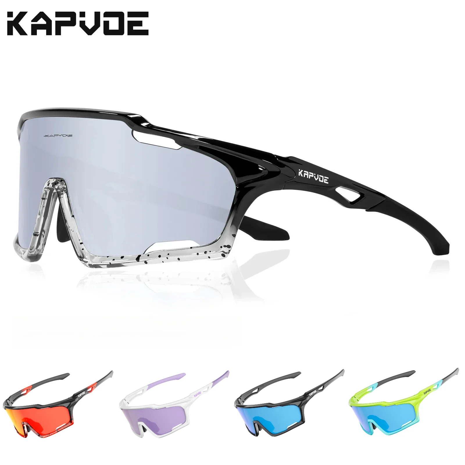 Kapvoe gafas de sol UV400 gafas de ciclismo MTB montar patinaje gafas de sol MTB gafas para hombre mujer bicicleta senderismo gafas
