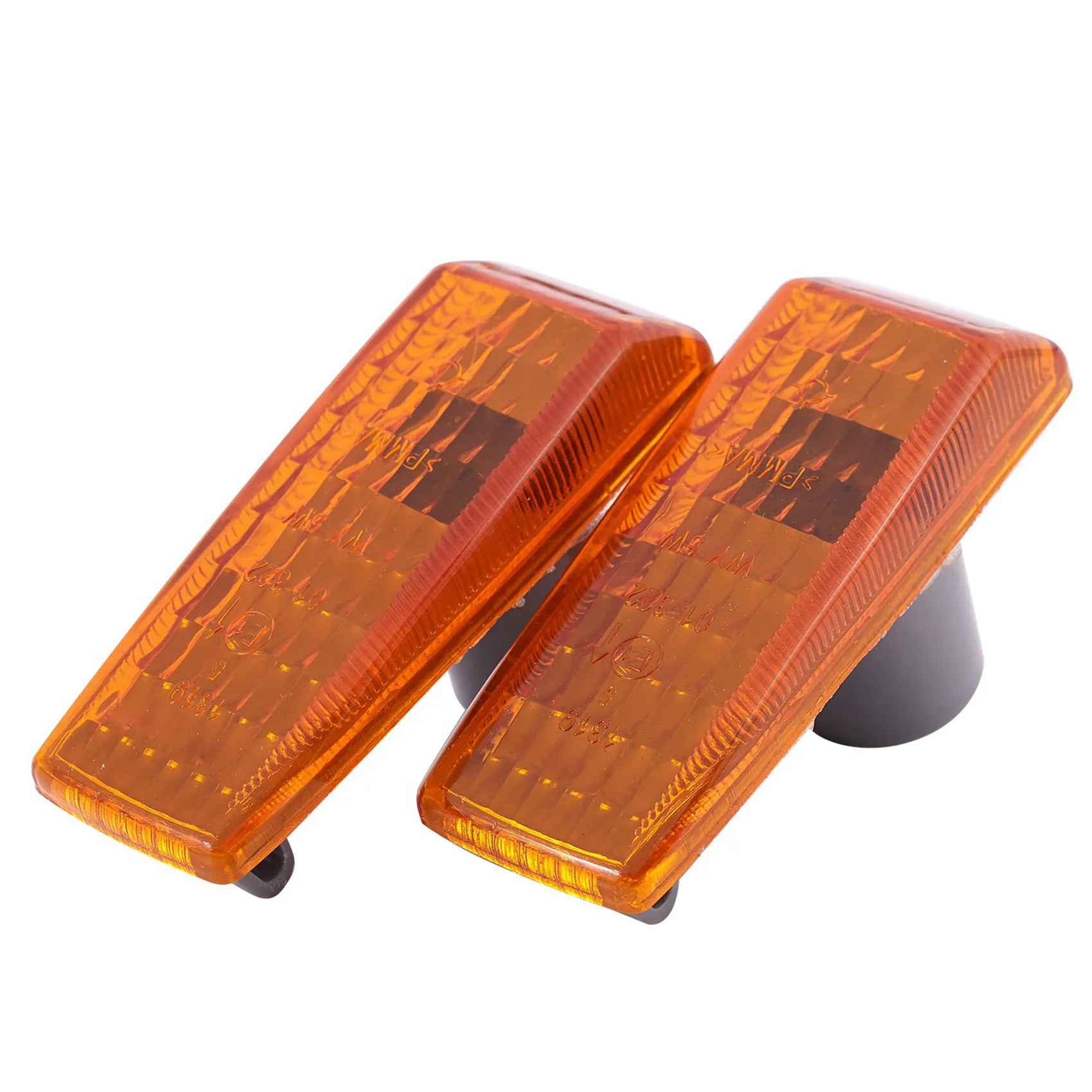 

Authentic 4Pcs Car Fender Turn Signal Light Indicator Repeater Lamp Cover Yellow For Mercedes Benz W124 R129 W140 W202 W201