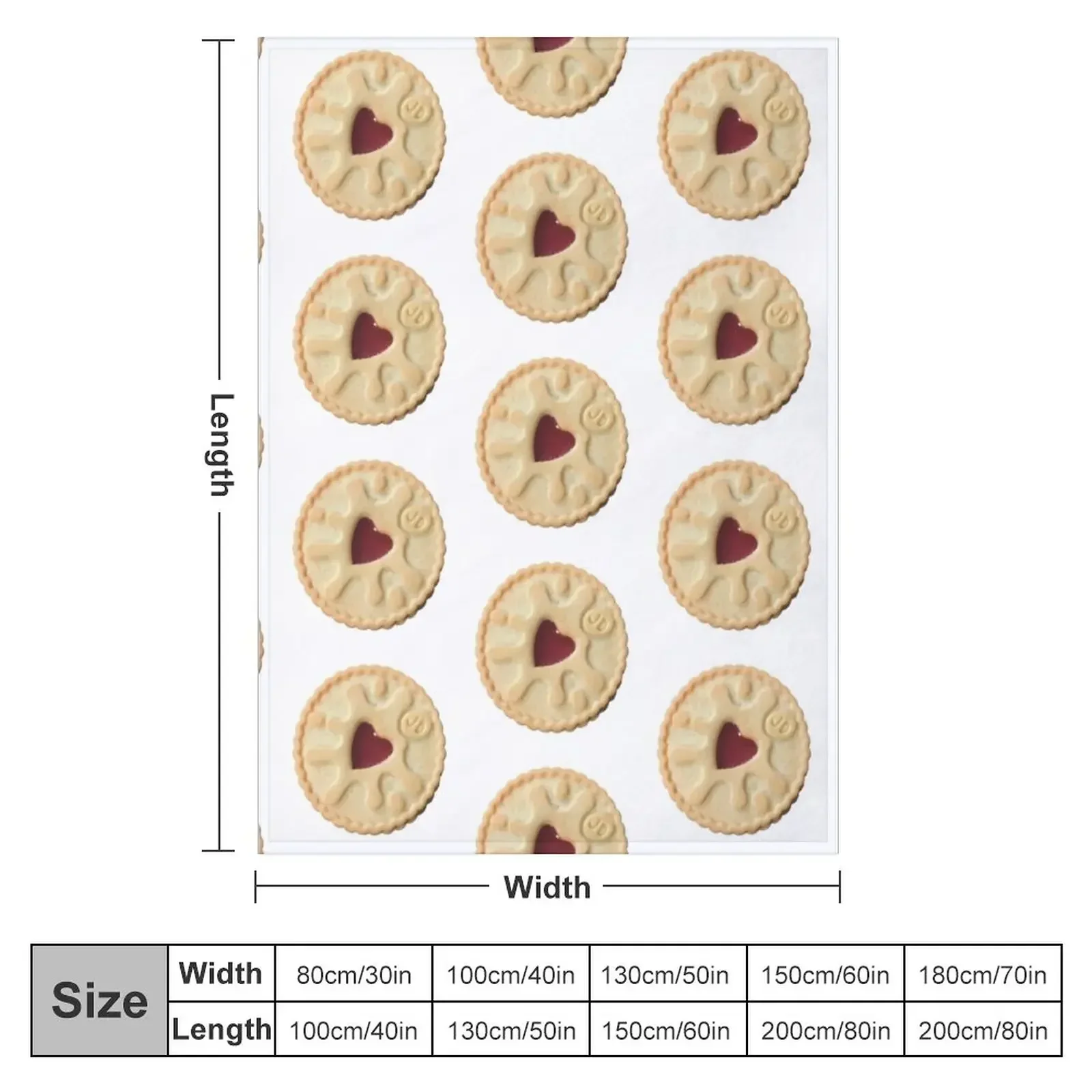 Jammie Dodger Throw Blanket Beach Plush christmas decoration Blankets