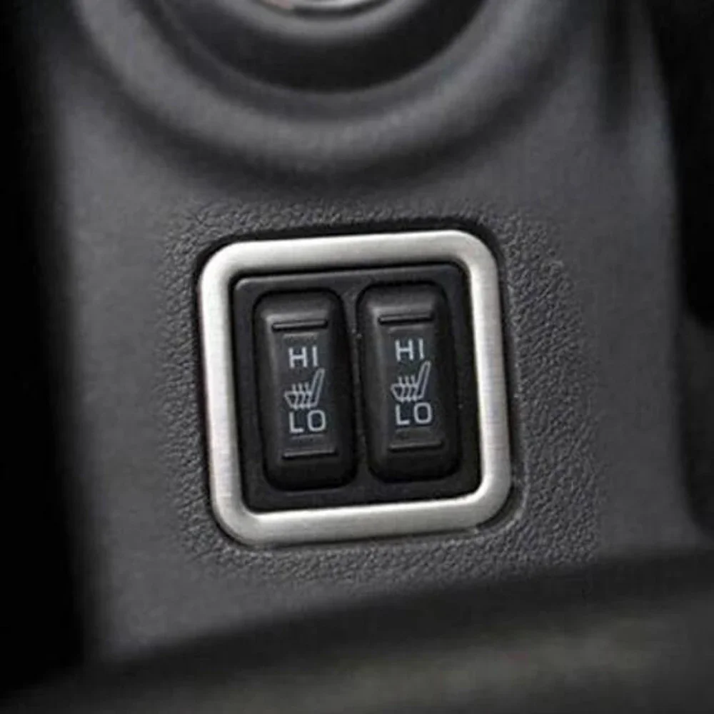 

For Mitsubishi Outlander 2013 2014 2015 2016 interior seat heating button decorative frame modification stainless steel trim