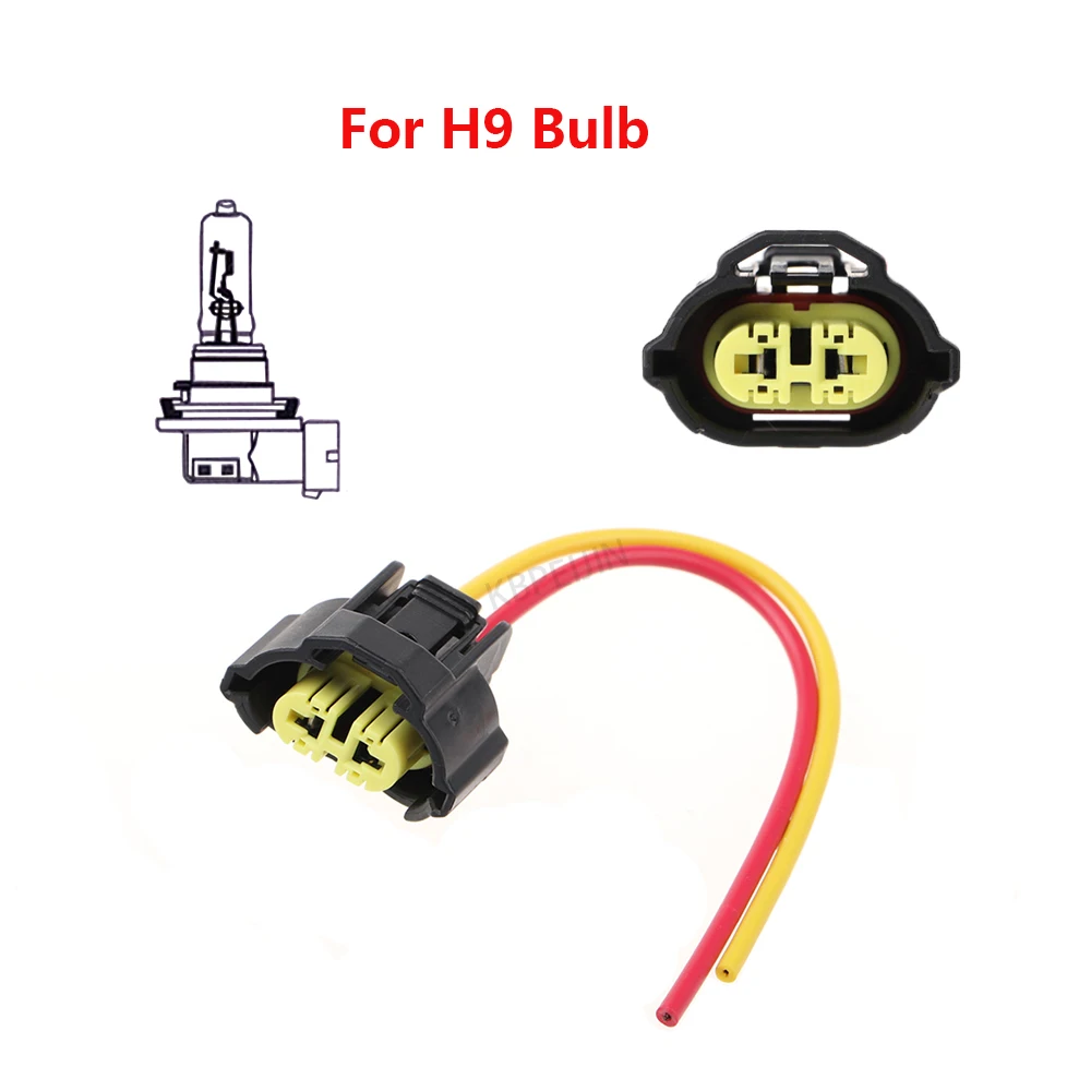 2x Car Headlight Sockets Adapter Connector For Nissan Sylphy Teana Toyota Honda Wiring Harness Accessories