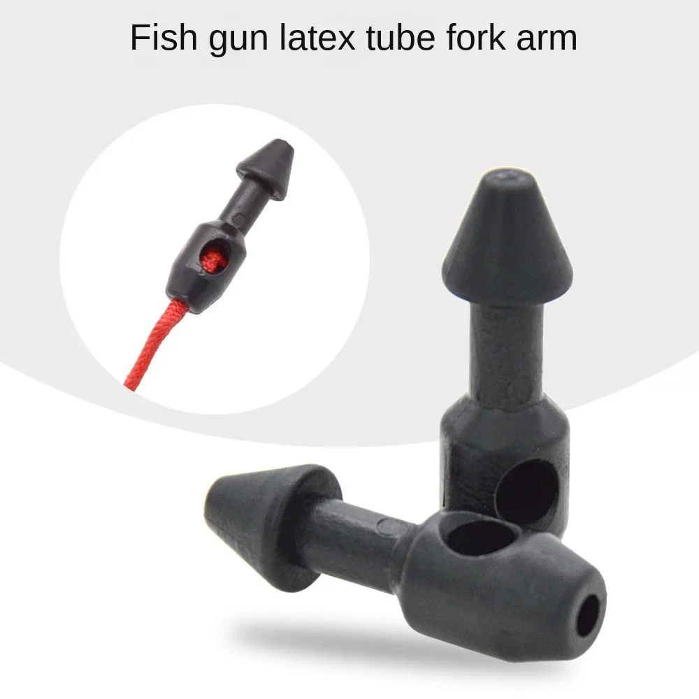 10pcs Divers Spearfishing Rubber Insert Fishing Accessory Fishing Accessories Wishbone Inserts Beads Plastic Tools Rubber Band view 2