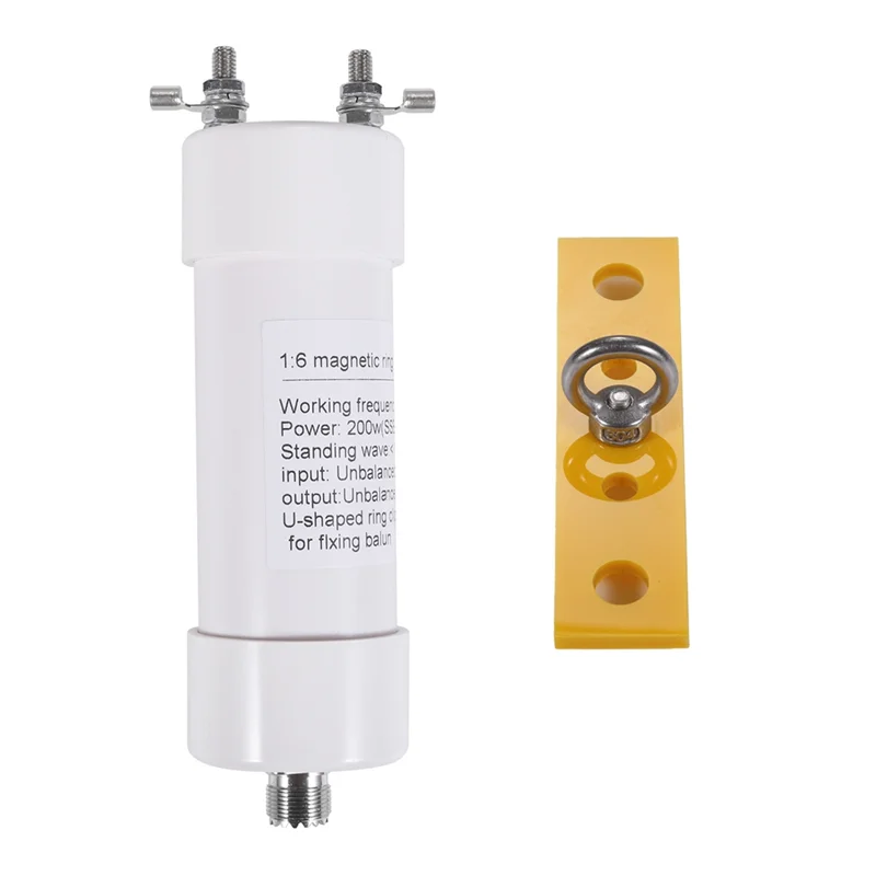 ELECT-Balun Converter 200W 1:6 Ratio 1-56Mhz Frequency Range Input 50Ω To Output 300Ω For Shortwave SSB AM FM Antennas-Dipole/Wi