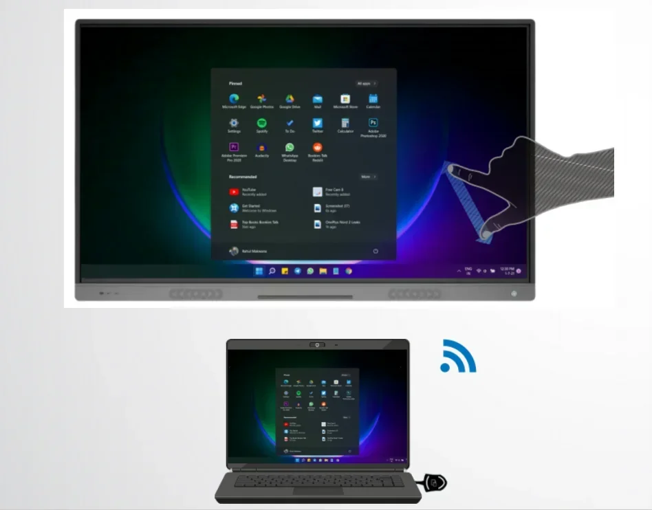 

2025 4K Wireless Audio Video Transmitter and Receiver Wireless Conference System Wireless Display Screen Sharing Solution