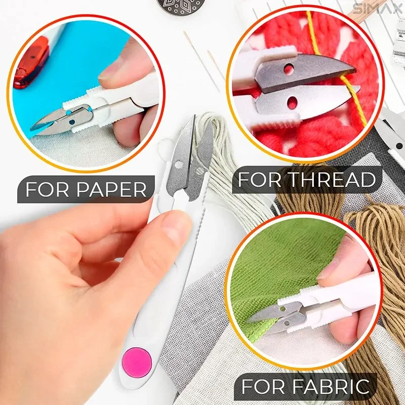 6/4pcs Sewing Seam Ripper Kit Thread Seam Remover Stitch Unpicker Thread Cutter Tool with Trimming Scissor