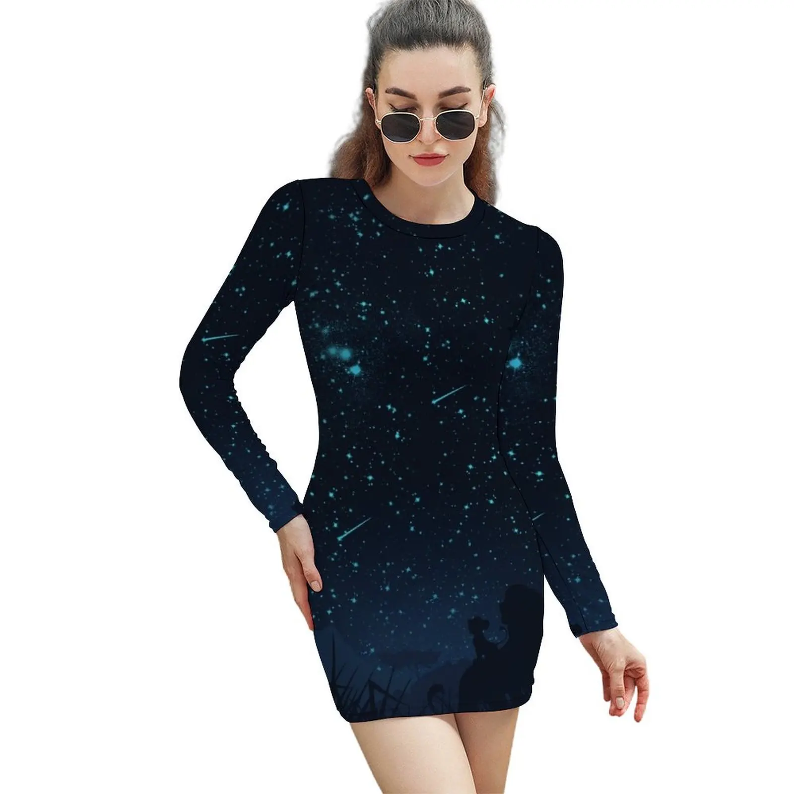 

Under The Stars Long-Sleeved Sheath Dress sexy dress women's summer dress 2024