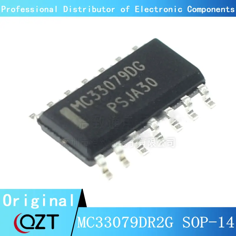 10 pz/lotto MC33079DR2G SOP MC33079 MC33079D MC33079DR MC33079DG SOP-14 di chip Nuovo spot