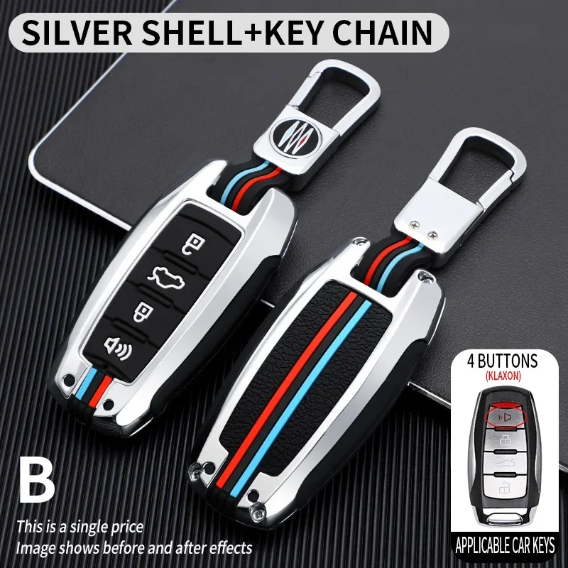 Zinc Alloy Car Remote Key Case Cover Holder Shell For Great Wall Haval Hover H1 H4 H6 H7 H9 F5 F7 H2S GMW Coupe Auto Accessories