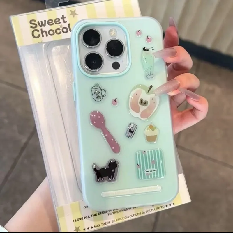 

Laptop Tablet Sticker Cute Ins Three-dimensional Jelly Sticker High Value Mobile Phone Decorative Sticker Card Stickers