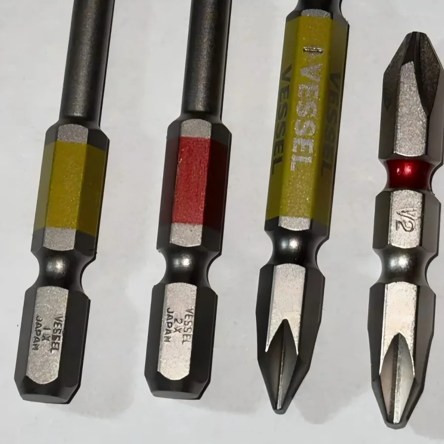 

Набор многофункциональных отверточных насадок VESSEL GS10P-01, 10 шт., для винтов Phillips и шлицевых, с шестигранным хвостовиком, магнитные биты, ручные инструменты