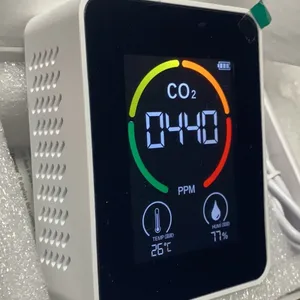 Tragbarer CO2 -Detektor Tragbarer CO2 -Detektor für HCHO TVC Carbon TEM 5 in 1 Luftqualitätsmonitor Kohlendioxid 12 Hauptverkauf CO2 -Auto - №6