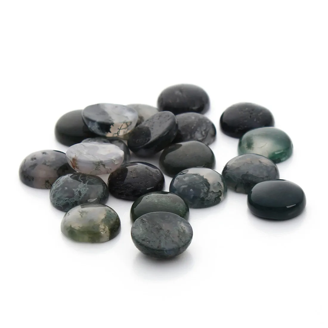 10pcs Round Onyx Cabochons for DIY Jewellery Making
