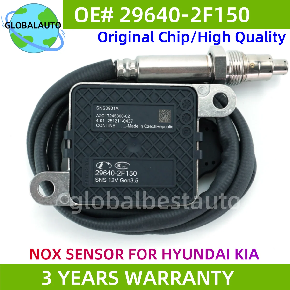

296402F150 29640-2F150 High quality New Nitrogen Oxide Sensor For Hyundai Santa Fe MK4 2.0 2.2 CRDi 296402F150 SNS0801A