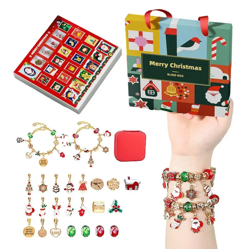 

Beads For Jewelry Making Design Jewelry Advent Calendar DIY Beads With Snowflakes Bells Christmas Trees Elements