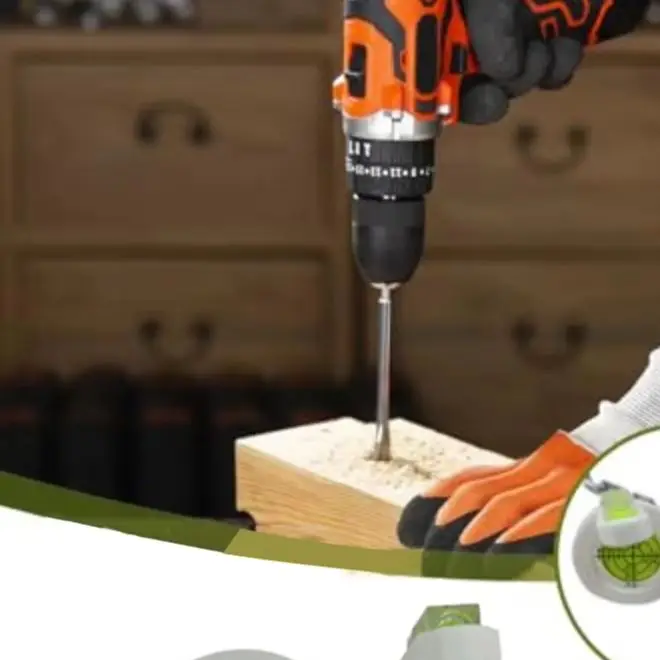 Hole Drilling Level With Built-in Bubble For Electric Drill Vertical Horizontal Alignment DIY Woodworking Positioning Tool Acces