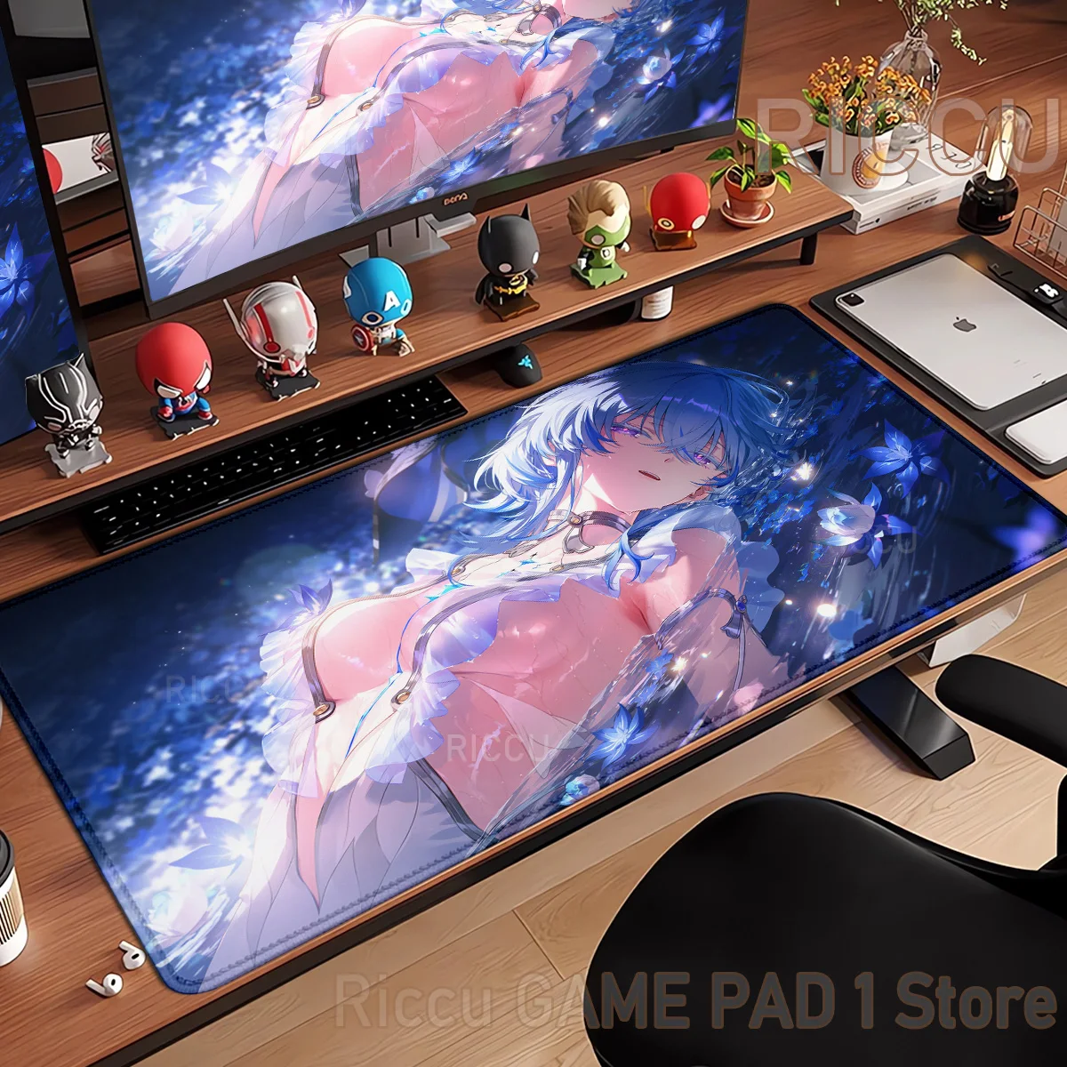 

HD Anime Girls Gamer Wuthering Waves The Shorekeeper XXL Large Mouse Pad Non-slip Keyboard Desk Mat Mouse pad PC Accessories Mat