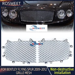 Griglie da corsa della maglia del paraurti anteriore del radiatore della griglia dell'automobile per Bentley Flying Spur 2009 2010 2011 2012 accessori Auto muslimah