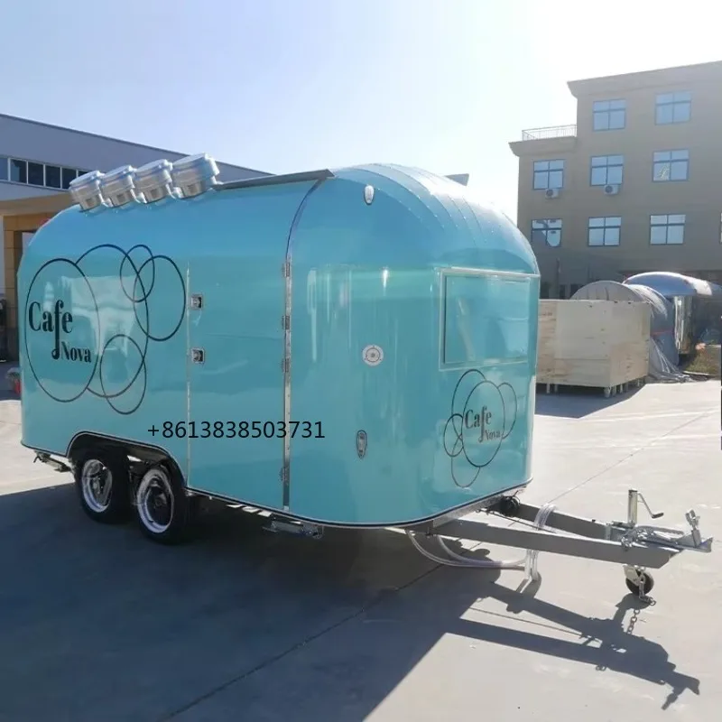 Lebensmittelanhänger, voll ausgestatteter mobiler Baranhänger, Fast-Food-LKW, maßgeschneiderter multifunktionaler Imbisswagen zum Verkauf, mobiles Restaurant