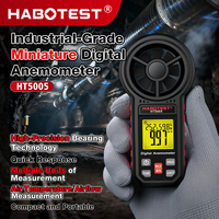 HABOTEST HT5005 Digital Anemometer High-Precision Bear Measures Air Flow Temperature CFM CMM CMS Max Min Data Hold Measur Tool