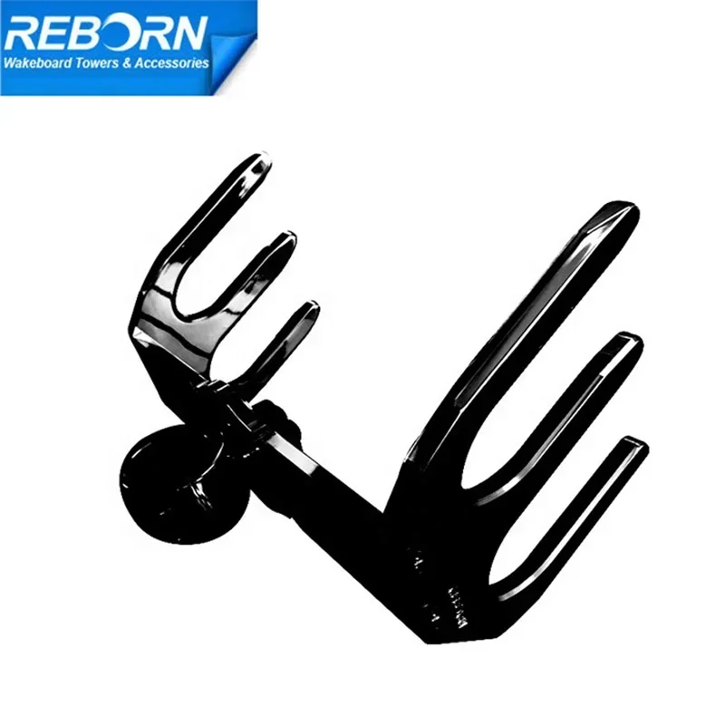 Reborn Pro+ Quick Release Water Ski Rack Wakeboard Tower Rack Polished Board Holder