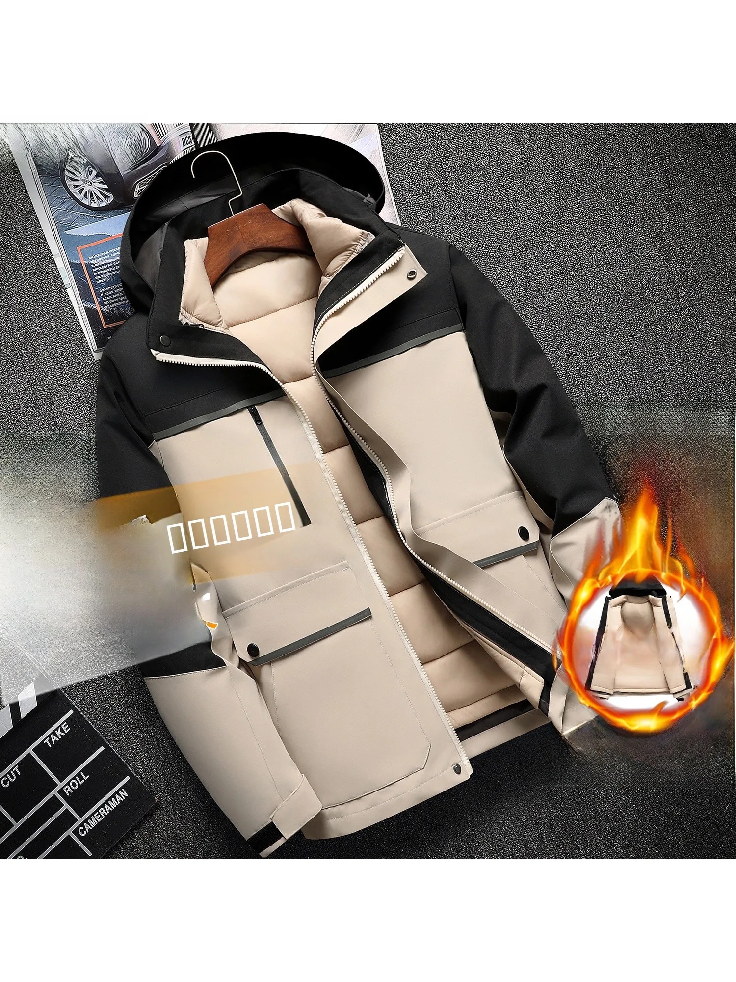 

Зимняя ветрозащитная, водонепроницаемая, дышащая верхняя одежда для мужчин, с подкладкой и съемным внешним слоем, для активного отдыха и альпинизма...