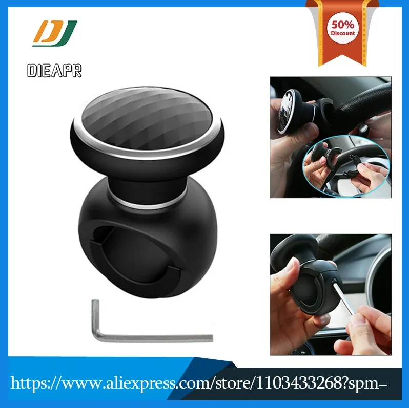 

Steering Wheel Knob Spinner ABS And Premium Fit For Cars, Trucks And More Black Car Steering Wheel Assist Ball