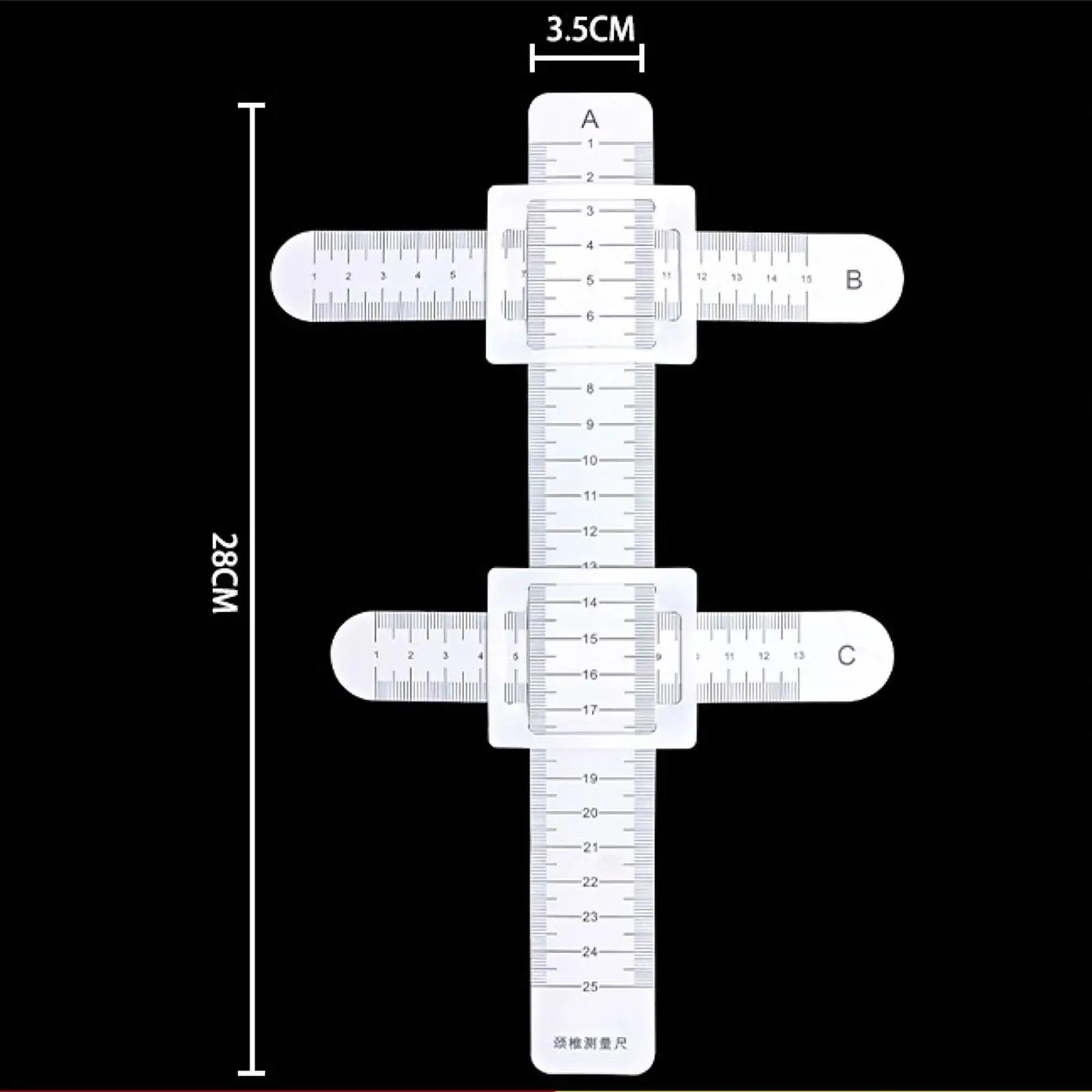 Scoliosis Test Measuring Meter Lightweight Versatile Measurement Tool for Cervical Spine and Body Check