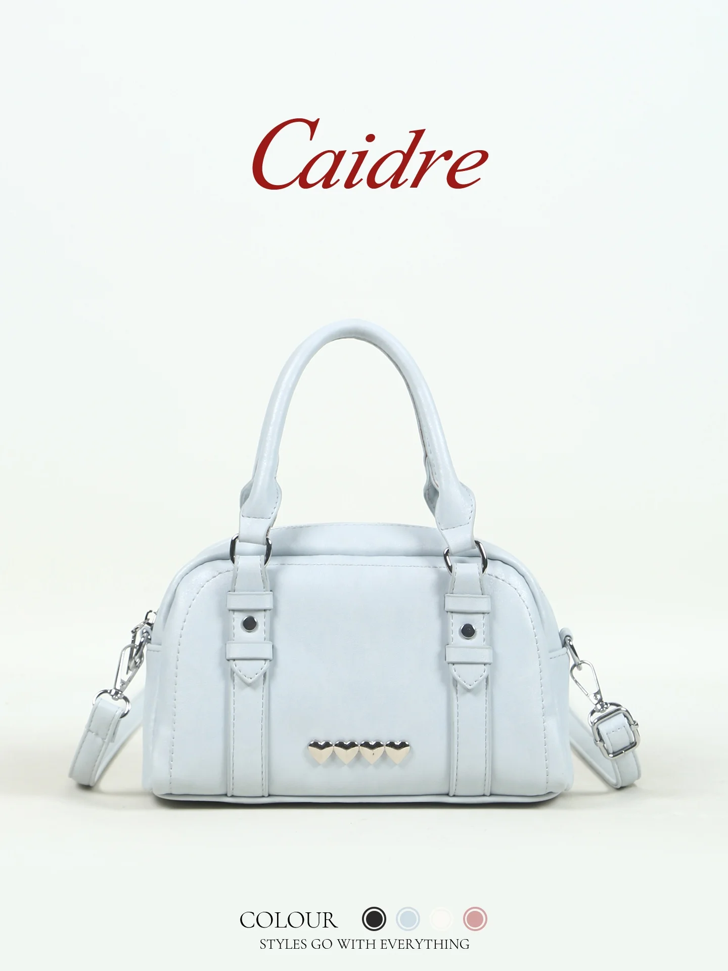 

Caidre Boston Pillow Bag Commuter Shoulder Handbag Women's Birthday Gift Elegant Small Crossbody Bag Daily Match PU Leather