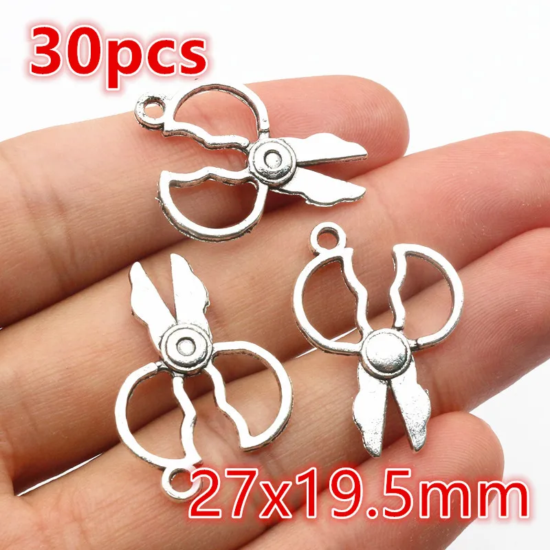 Antique Silver Plated Moon Sun Flower Charms for DIY