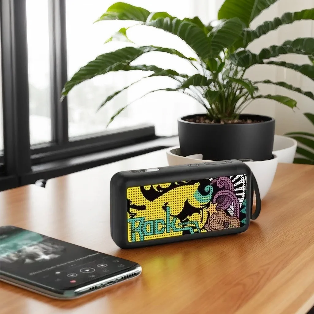 

1 беспроводной портативный динамик - мини-колонка, стерео музыкальный плеер, 5 Вт, уличный портативный сабвуфер