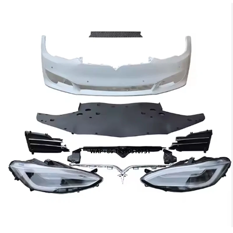

For Upgrade or Replace 2014-2022 Model S Front Bumper Assembly with Headlight Kit Compatible with 2022 Model S